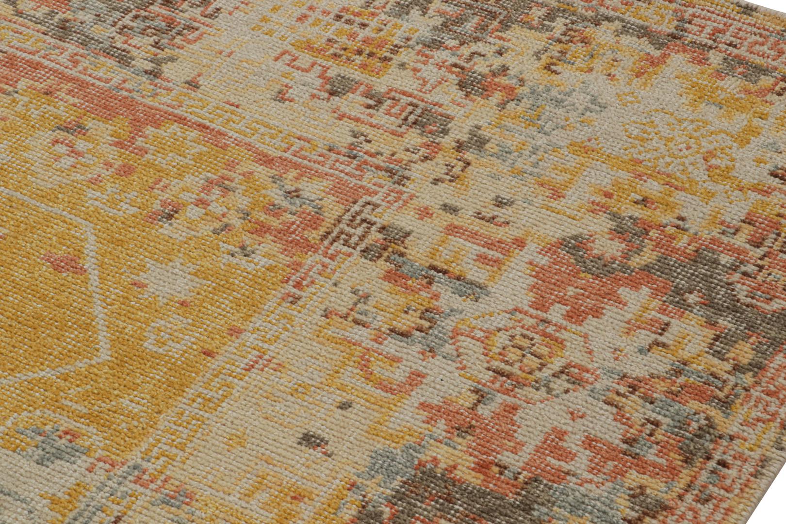 Abstract Painterly Rug Contemporary Abstract Rug with Polychromatic Painterly Patterns – The ...