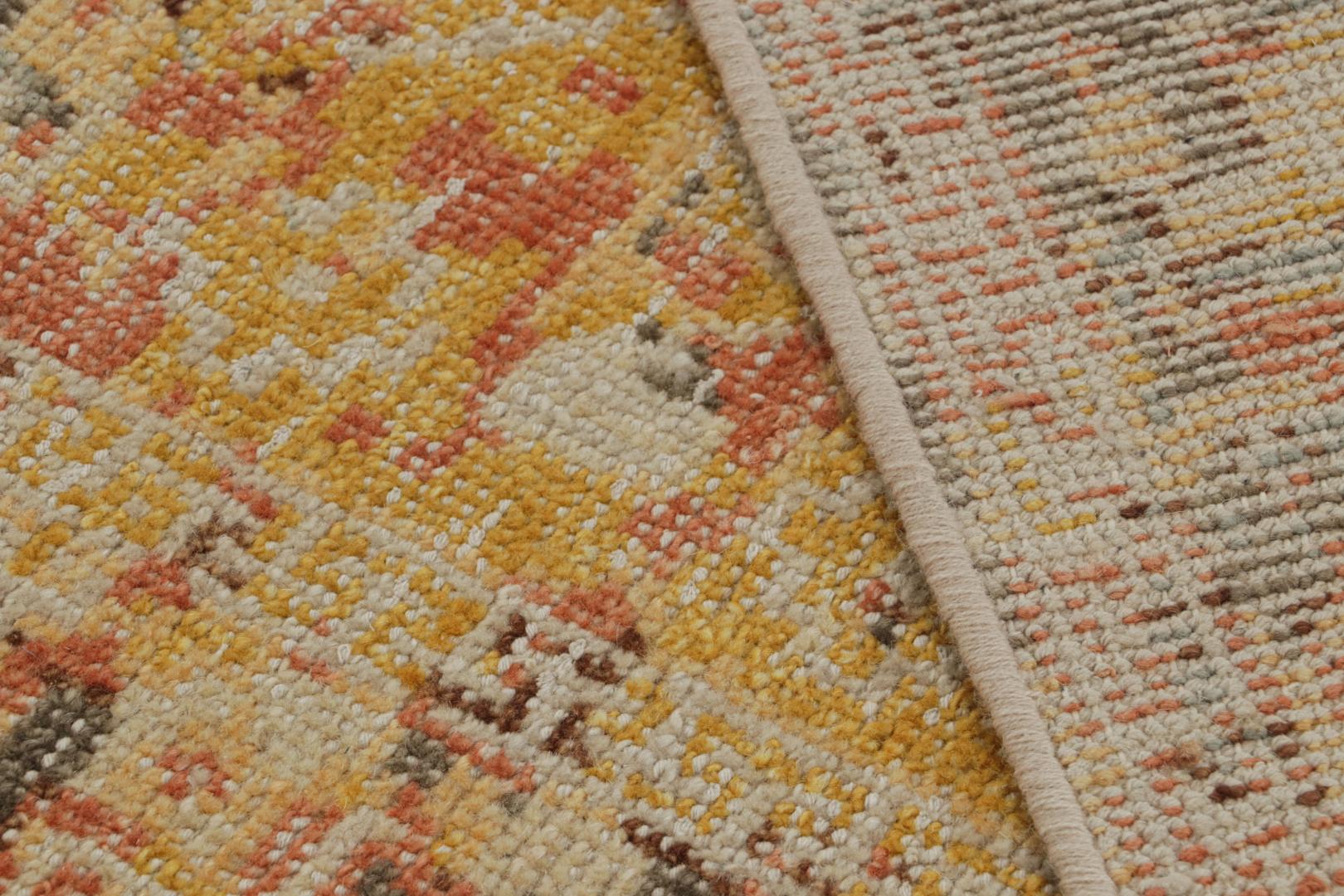 Abstract Painterly Rug Contemporary Abstract Rug with Polychromatic Painterly Patterns – The ...
