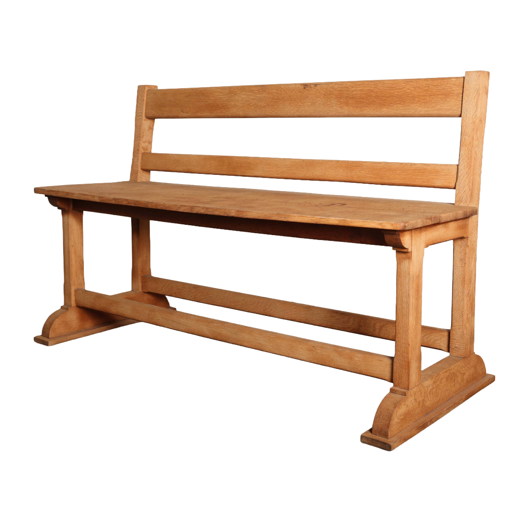 French Oak Park Bench – The Corbel